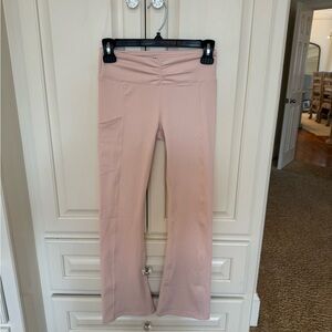 Abercrombie Kids Light Pink Flare Leggings